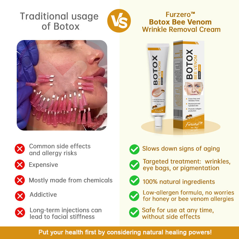 💫🍀Made and shipped from Canada✅ Furzero™ Botox Bee Venom Wrinkle Removal Cream- LAST DAY 70% OFF
